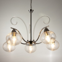 Люстра "Харми" 5xE27 40Вт серебро 58х58х41 см BayerLux Люстра "Харми" 5xE27 40Вт серебро 58х58х41 см BayerLux