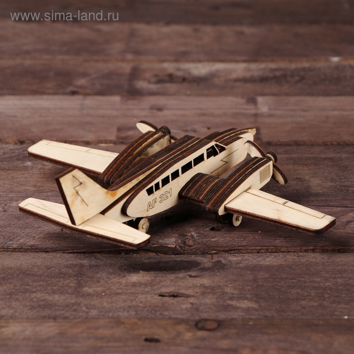 Деревянный конструктор. Cборная модель &laquo;Самолёт. CESSNA&raquo;