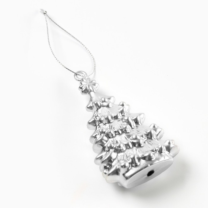 Ёлочные игрушки новогодние &laquo;Новый год: Ёлочки&raquo;, цвет серебристый