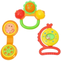 Набор погремушек &laquo;Маленькие радости&raquo;, 3 шт, цвет МИКС, Крошка