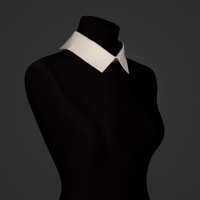 Воротник съёмный, 43 &times; 5 см, цвет айвори