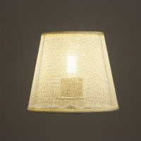 Абажур для люстры "Саржа" E27 белый 15х15х13 см Абажур для люстры "Саржа" E27 белый 15х15х13 см