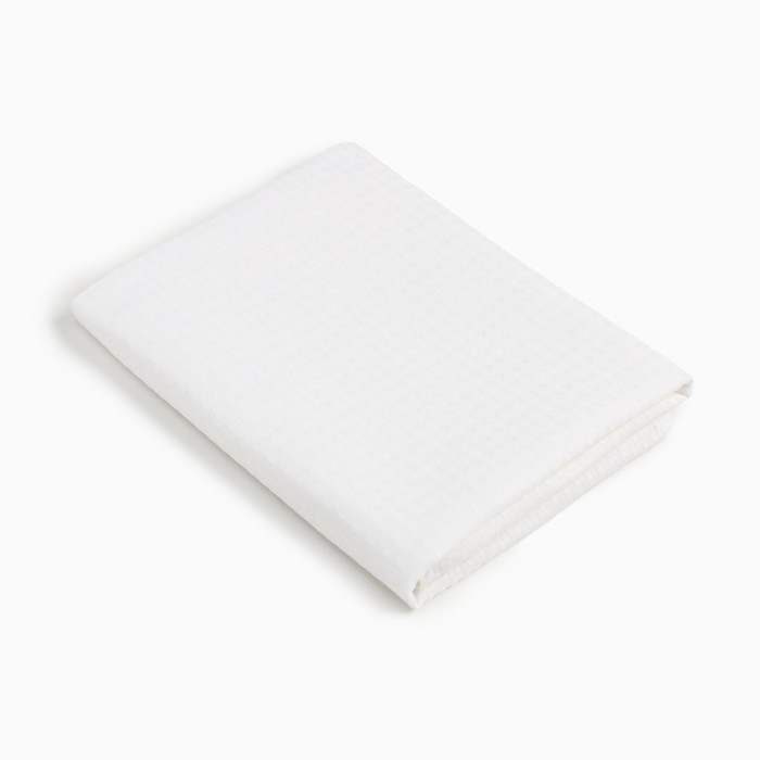 Полотенце вафельное Экономь и Я 50х90 см, белый, 100% хлопок, 200 г/м2 Полотенце вафельное Экономь и Я 50х90 см, белый, 100% хлопок, 200 г/м2