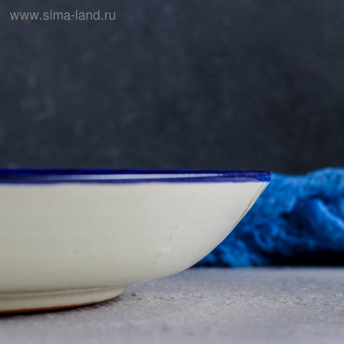 Ляган Риштанская Керамика Ляган Риштанская Керамика "Узоры", 25 см, синий микс