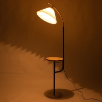 Торшер Regina 1х40Вт Е27 черный/золото 28х28х165см