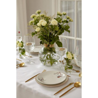 Скатерть Этель Lines 150*220 +/-3см, цв.белый, пл. 192 г/м2, хл с ВГМО