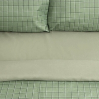 Постельное бельё Этель дуэт Green cage 150х215см-2 шт, 225х240см, 50х70&plusmn;3 см-2 шт, новосатин