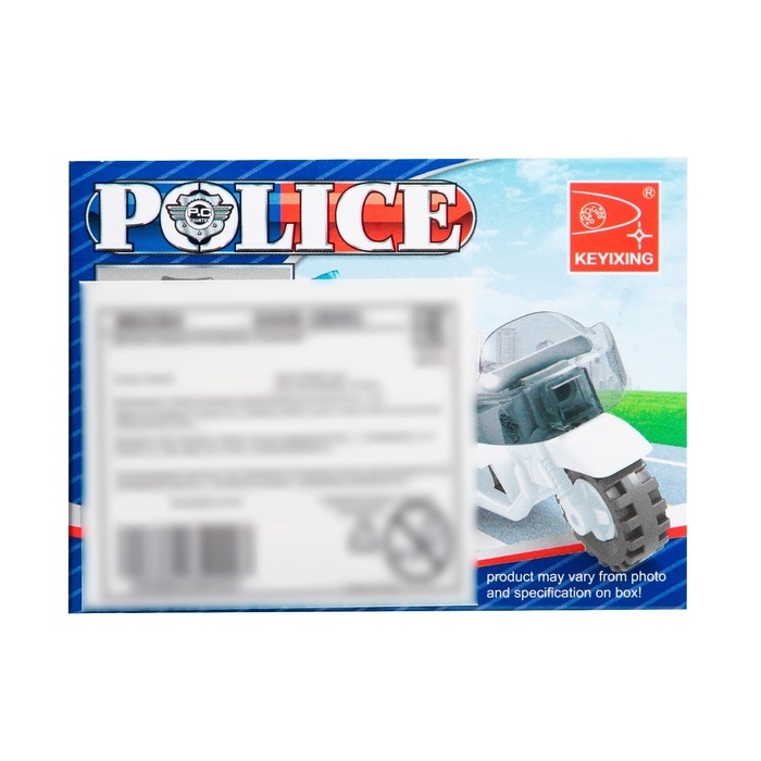 Конструктор «Полицейский мотоцикл», 28 деталей Конструктор «Полицейский мотоцикл», 28 деталей