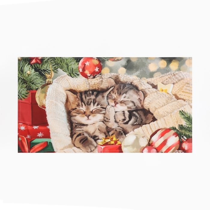 Новый год. Полотенце Этель Новый год. Полотенце Этель "Счастливы вместе" 40х73 см, 100% хлопок, саржа 190 г/м2