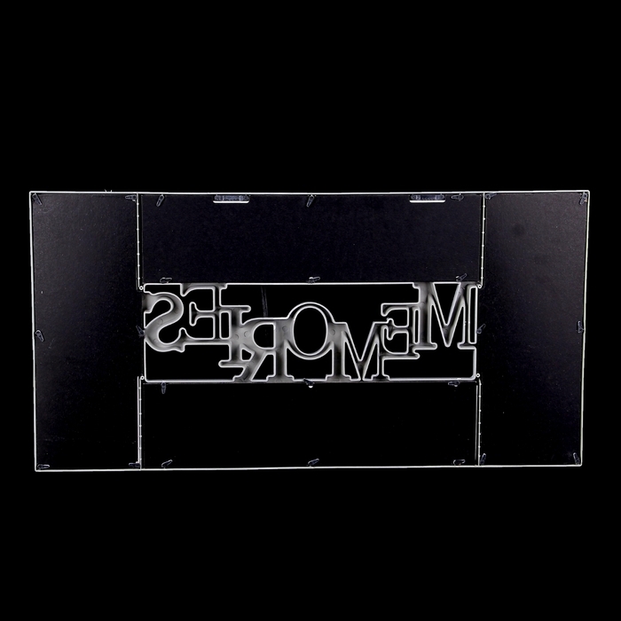 Фоторамка пластик на 10 фото Фоторамка пластик на 10 фото "Воспоминания" белая, 13х18, 10х15 см (73х37 см)