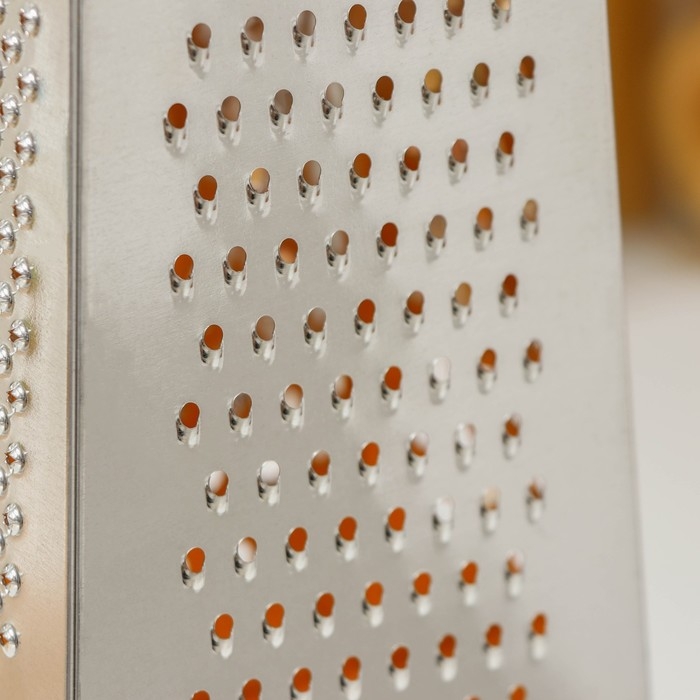 Тёрка Доляна &laquo;Комфорт&raquo;, 4 грани, с контейнером 450 мл, ручка круглая, 28&times;12&times;9 см, цвет МИКС