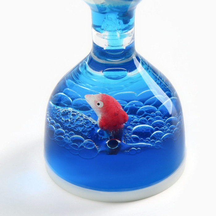 Гелевые часы, 10.5 х 5 см, антистресс, синие Гелевые часы, 10.5 х 5 см, антистресс, синие