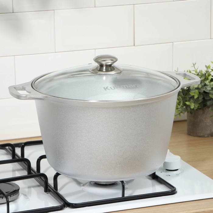 Кастрюля алюминиевая, 8 л, 39 &times; 30,5 &times; 18 см