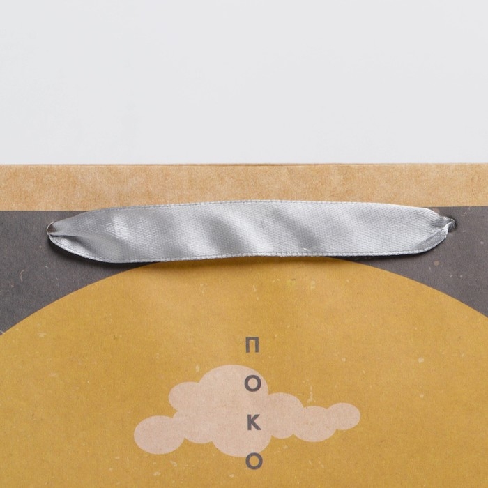 Пакет подарочный крафтовый вертикальный, упаковка, &laquo;Природа&raquo;, M 26 х 30 х 9 см