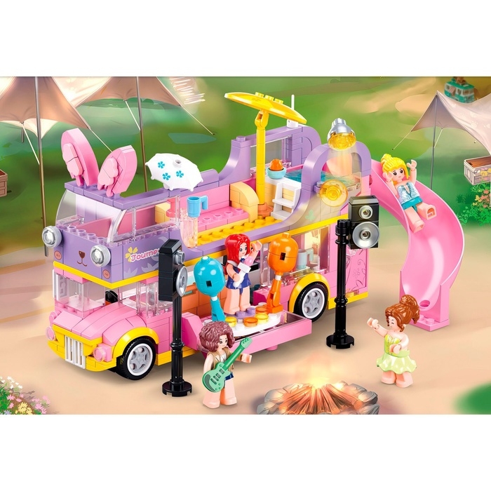Конструктор Розовая мечта &laquo;Мультимедийный автобус&raquo;, 412 деталей