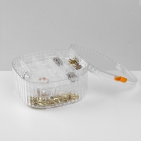 Органайзер для хранения украшений &laquo;Лео&raquo; 3 уровня, 32 ячейки, 15&times;15&times;7,5 см, цвет прозрачный