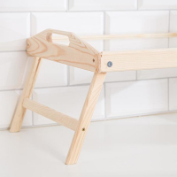 Столик для завтрака складной, 50&times;30см, с ручками, стекло