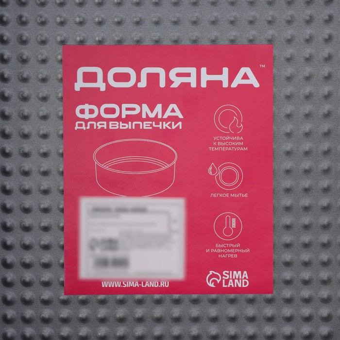 Форма для выпечки Доляна «Элин. Квадрат», 21,5×6,5 см, съёмное дно, антипригарное покрытие, цвет чёрный Форма для выпечки Доляна «Элин. Квадрат», 21,5×6,5 см, съёмное дно, антипригарное покрытие, цвет чёрный