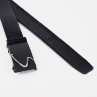 Ремень мужской, ширина 3.5 см, пряжка автомат, цвет чёрный Ремень мужской, ширина 3.5 см, пряжка автомат, цвет чёрный