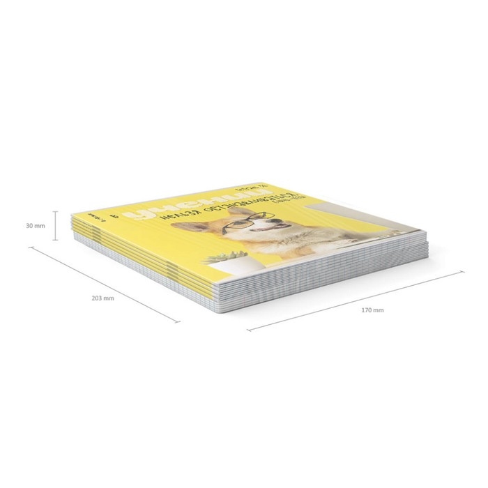 Тетрадь 36 листов в клетку, ErichKrause Тетрадь 36 листов в клетку, ErichKrause "Ученые собаки", обложка мелованный картон, блок офсет 100% белизна, МИКС