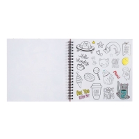 Альбом для стикеров 195 х 195 мм, 25 листов на гребне "Селфи", обложка мелованный картон, блок самоклеющаяся бумага 80 г/м2 Альбом для стикеров 195 х 195 мм, 25 листов на гребне "Селфи", обложка мелованный картон, блок самоклеющаяся бумага 80 г/м2