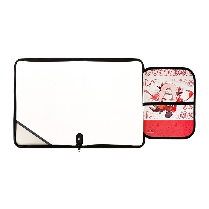 Папка для труда А4, молния вокруг, откидная планка, пластиковая, ПТР-1, с наполнением 10 предметов, для девочки, Calligrata Папка для труда А4, молния вокруг, откидная планка, пластиковая, ПТР-1, с наполнением 10 предметов, для девочки, Calligrata "Аниме сакура"