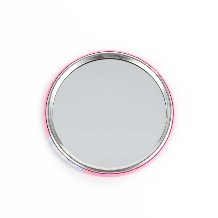 Зеркало карманное новогоднее &laquo;Новый год: С новым годом&raquo;, диам.7 см