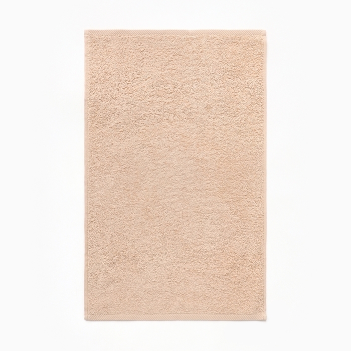 Новый год. Полотенце махровое Экономь и Я "Золотые олени" 30*60 см, цв. бежевый, 100% хл, 340 г/м2