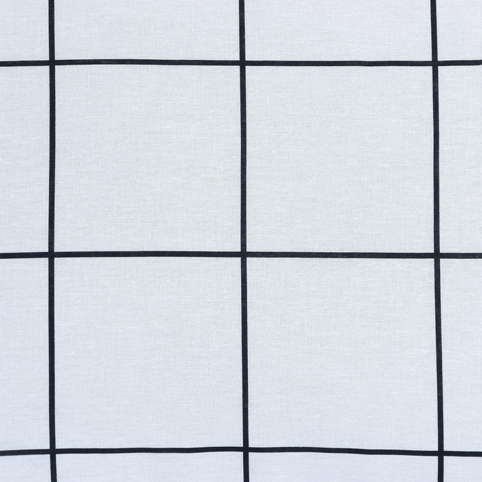 Постельное бельё Этель 1,5 сп "Клетка" цвет белый 143х215, 150х214, 50х70см-2 шт, бязь, 125г/м2