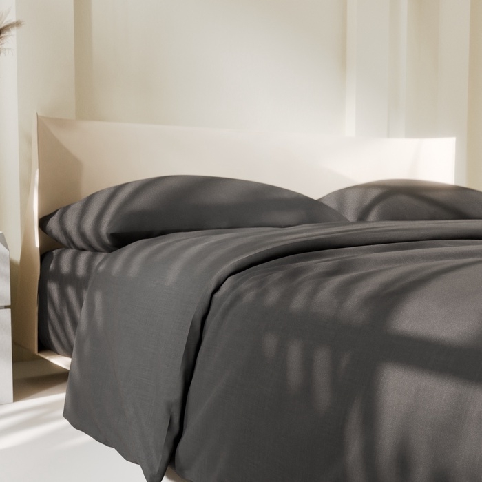 Постельное бельё Этель 1,5 сп Black night 143х215, 150х214, 50х70см-2 шт, 100% хлопок, поплин 125г/м2 Постельное бельё Этель 1,5 сп Black night 143х215, 150х214, 50х70см-2 шт, 100% хлопок, поплин 125г/м2