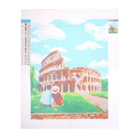 Алмазная мозаика с частичным заполнением на холсте &laquo;Колизей&raquo;, 30 х 40 см