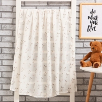 Пелёнка муслиновая Крошка Я &laquo;Зайчата&raquo; 110х110 см, двухслойная, 100% хлопок