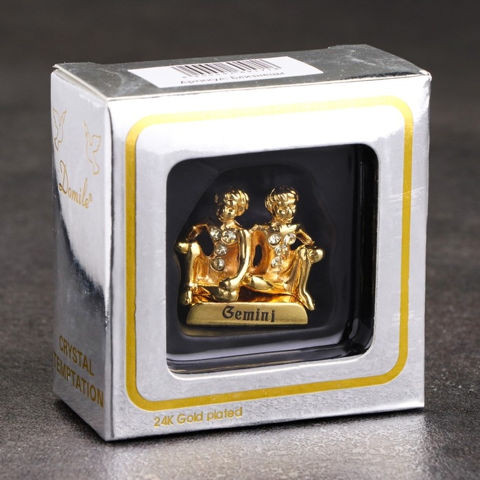 Сувенир знак зодиака "Близнецы", с кристаллами