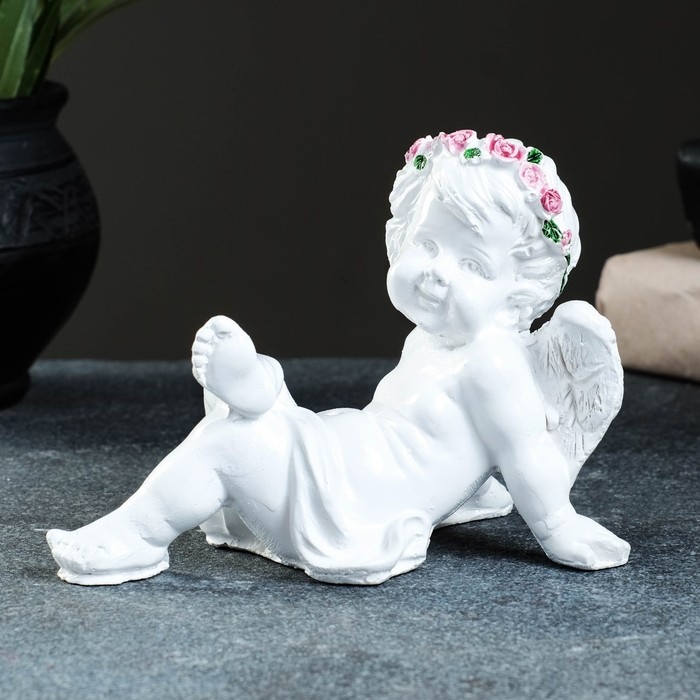 Фигура Фигура "Ангел нога на ногу" 10х13см