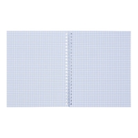 Тетрадь 96 листов в клетку на гребне "Белая. METALLIC", обложка бумвинил, блок офсет Тетрадь 96 листов в клетку на гребне "Белая. METALLIC", обложка бумвинил, блок офсет