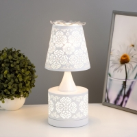 Аромалампа с подсветкой "Узор" Е27 40Вт+RGB белый 13х13х30 см Аромалампа с подсветкой "Узор" Е27 40Вт+RGB белый 13х13х30 см