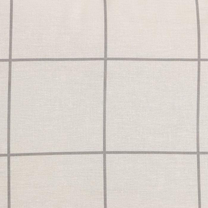 Постельное бельё Этель 1,5 сп "Клетка" цвет бежевый 143х215, 150х214, 50х70см-2 шт, бязь, 125г/м2