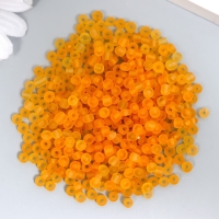 Бисер стекло 6/0 "Матовый полупрозрачный. Шафран" 30 гр Бисер стекло 6/0 "Матовый полупрозрачный. Шафран" 30 гр