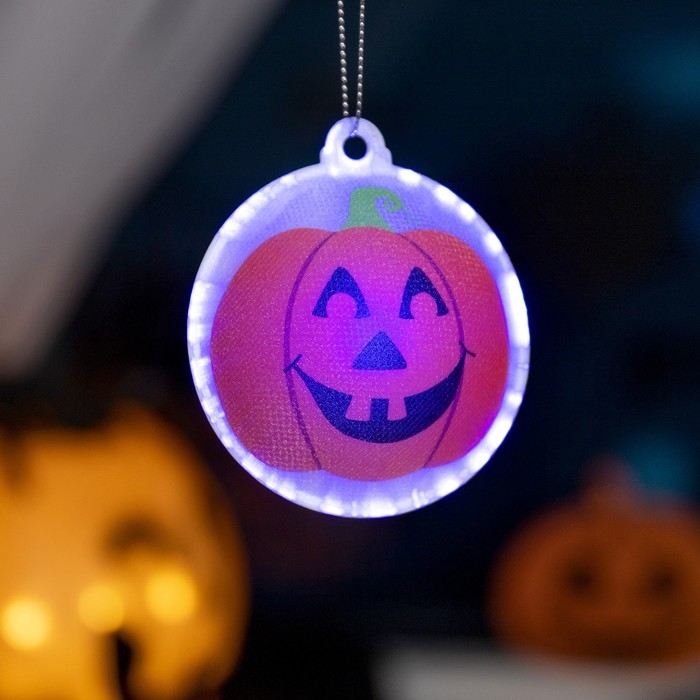 Светодиодная игрушка &laquo;Тыква&raquo; 8 см, батарейки AG13х3 (в комплекте), свечение мульти