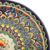 Ляган Риштанская Керамика "Узоры", 31 см, синий Ляган Риштанская Керамика "Узоры", 31 см, синий