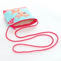 Сумка-кошелёк, для девочки через плечо "Весёлый оленёнок", 13х13х2 см Сумка-кошелёк, для девочки через плечо "Весёлый оленёнок", 13х13х2 см