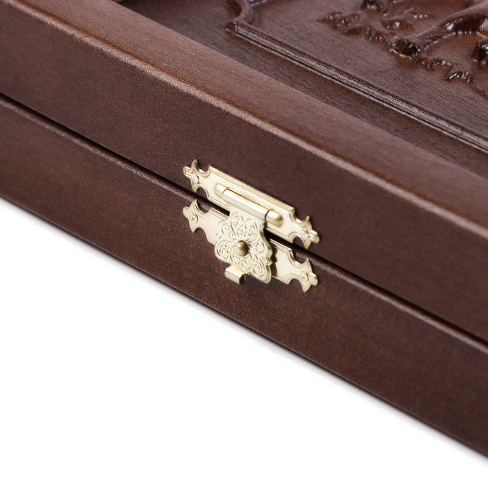 Нарды деревянные большие, резные, настольная игра Нарды деревянные большие, резные, настольная игра "Соколиная охота", бук, 50 х 58 см