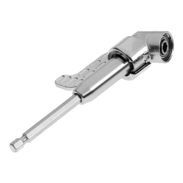 Адаптер угловой для дрели ТУНДРА, удлиненный, для работы в труднодоступоных местах Адаптер угловой для дрели ТУНДРА, удлиненный, для работы в труднодоступоных местах