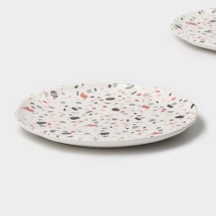 Набор тарелок десертных фафрфоровых Magistro Terazzo, d=18,5 см, 2 шт Набор тарелок десертных фафрфоровых Magistro Terazzo, d=18,5 см, 2 шт