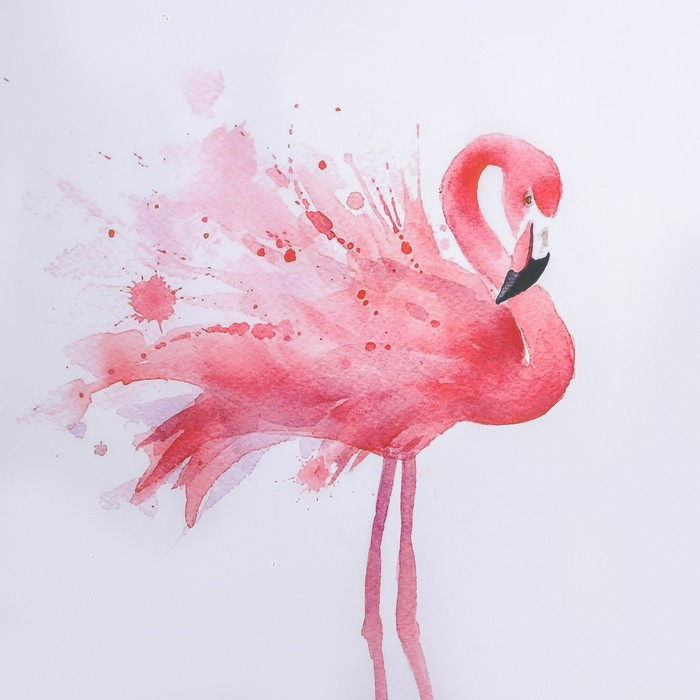 Штора для ванны Доляна &laquo;Душа фламинго&raquo;, с люверсами, 180&times;180 см