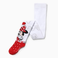 Колготки Дисней &laquo;Минни Маус&raquo;, цвет красный/белый, 92-98 см