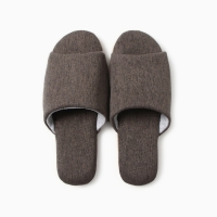 Тапочки женские с открытым носом ECO размер 40-41, коричневый Тапочки женские с открытым носом ECO размер 40-41, коричневый