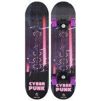 Скейтборд подростковый ONLITOP «Киберпанк», 62×16 см, колёса PVC 50 мм, пластиковая рама Скейтборд подростковый ONLITOP «Киберпанк», 62×16 см, колёса PVC 50 мм, пластиковая рама
