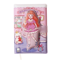 Записная книжка подарочная, А6, 100 листов, цветной блок, с фигурным хлястиком, обложка пвх, "Аниме", МИКС Записная книжка подарочная, А6, 100 листов, цветной блок, с фигурным хлястиком, обложка пвх, "Аниме", МИКС