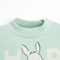 Комплект: джемпер и брюки Крошка Я «Зайчик», рост 86-92 см, цвет оливковый Комплект: джемпер и брюки Крошка Я «Зайчик», рост 86-92 см, цвет оливковый